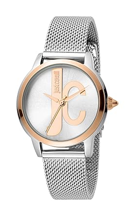 Just Cavalli Damen Analog Quarz Uhr mit Edelstahl Armband JC1L050M0115