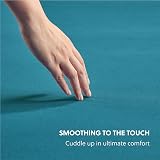 Bedsure Double Fitted Sheet Deep Pocket Soft Microfiber 40cm Teal 135x190cm view 4
