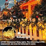 LITYBY Fairy Lights 50M 500LED Mains Powered 8 Modes Remote IP65 Warm White view 5