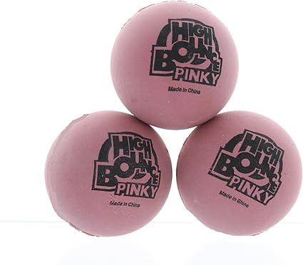 pink rubber balls