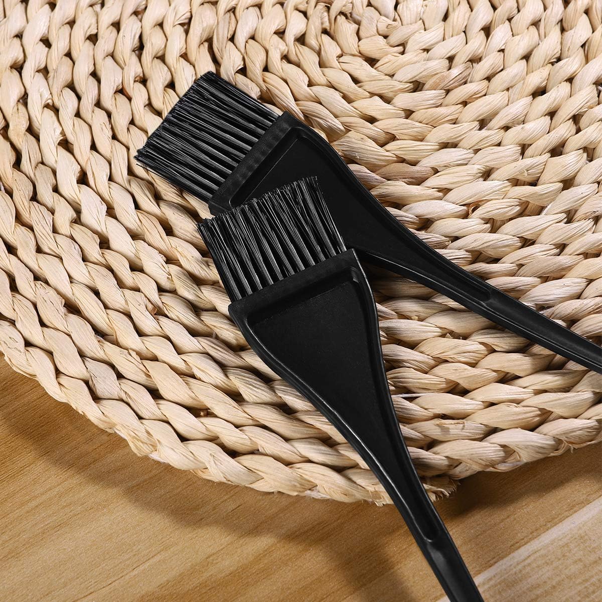 Pixnor 5 Pack Hair Dye Brushes,Handle Hair Coloring Dyeing Brush Highlight Brush Color Tint Applicator for Salon Home Use,Black: Health & Personal Care