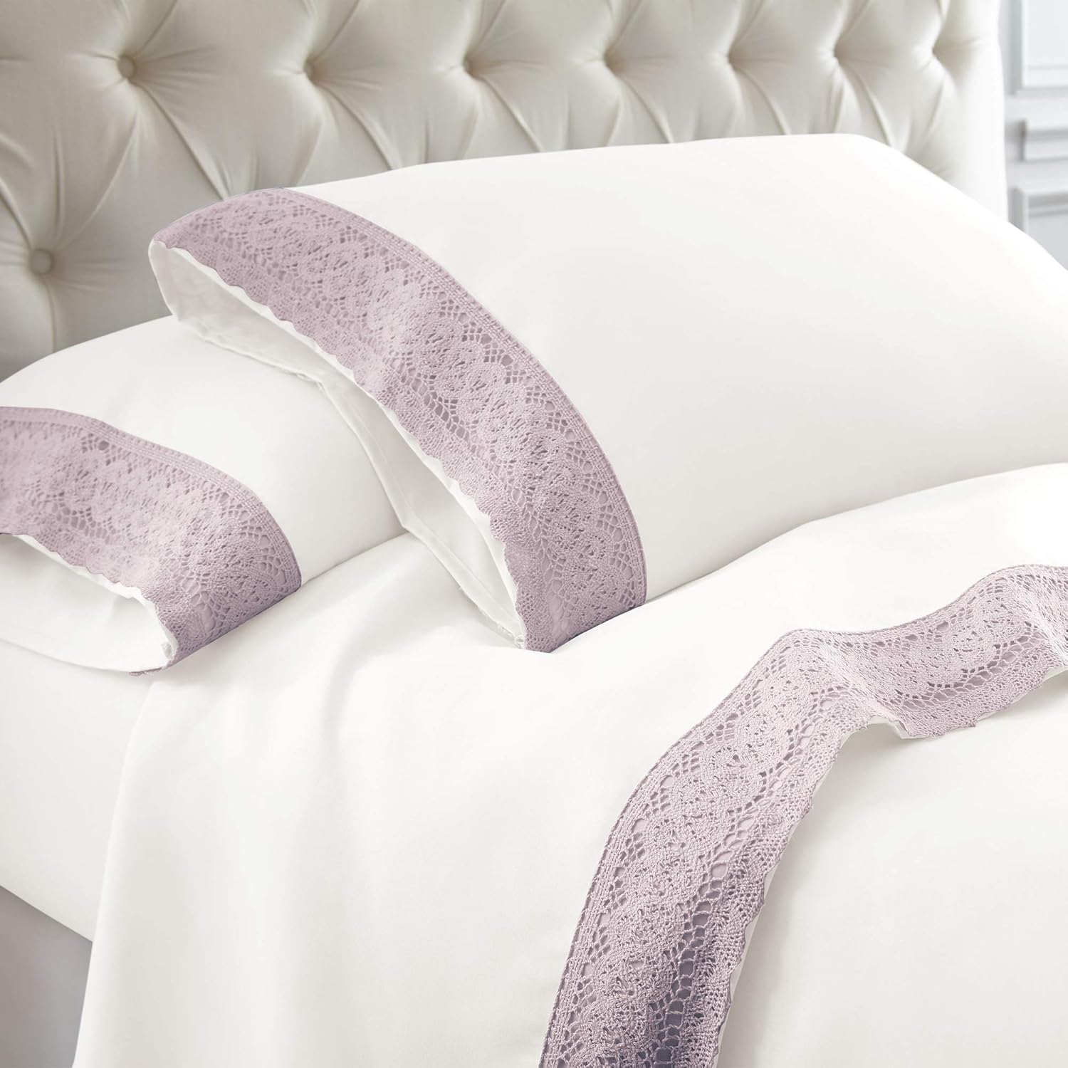 Best Lace White Bedding Queen