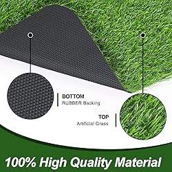 LINLA Artificial Grass Door Mat, 32x20 inches