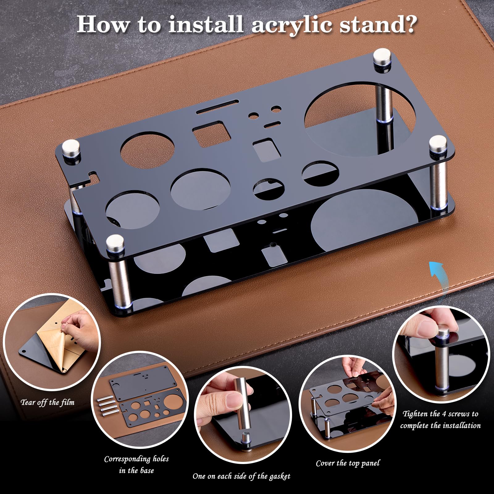 Cocktail Shaker Set Bartender Kit : 15-Piece Bar Tool Set with Acrylic Stand Bars Set with All Practical Bar Accessories, for Drink Mixing, Bar, Home, Lounge & Party, Silver