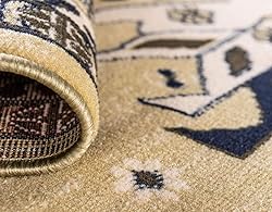 Unique Loom Taftan Collection Border Geometric