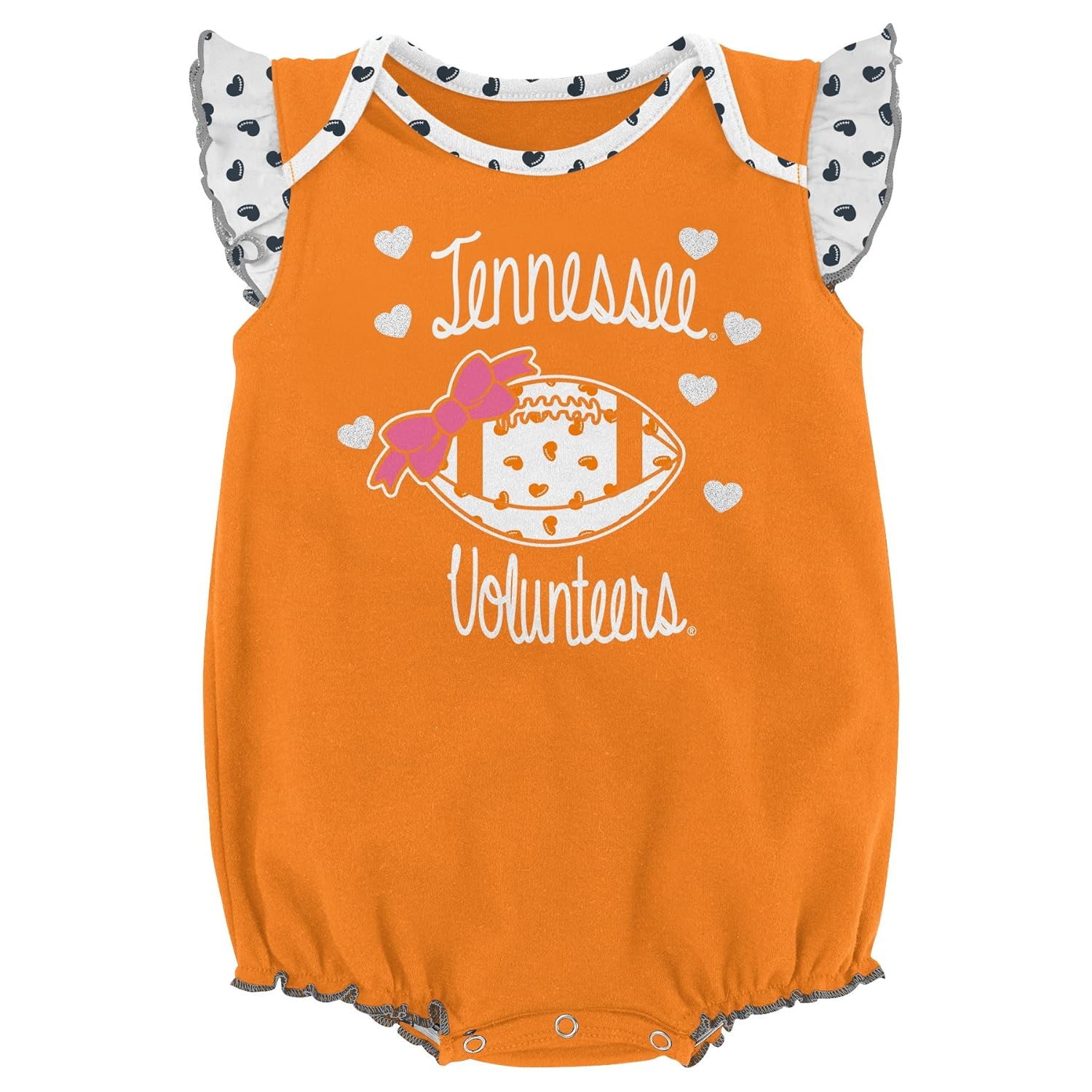 NCAA by Outerstuff NCAA boys Heart Fan 2 Piece Onesie Set