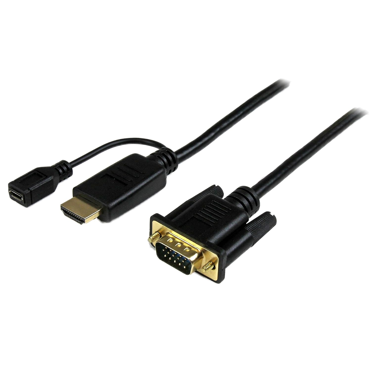 StarTech.com HD2VGAMM3 - Adaptador HDMI a VGA (91 CM, 1920x1200, 1080p ...