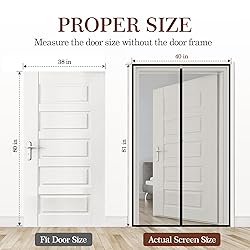 Yotache Magnet Screen Door Fits Door Size 38 x