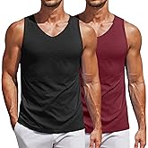COOFANDY Men's Workout Tank Tops Sleeveless Muscle Gym Shirt Bodybuilding Tee