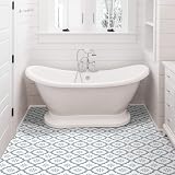 FloorPops Alfama Peel & Stick Floor Tiles Multi-Colour 12 x 12 inches view 3