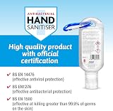Star Brite Safe Hands Hand Sanitiser Gel 70% Alcohol Pack of 10 50ml with Clips view 6
