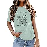Chicken Shirt Women Farm Tees Funny Graphic Shirt for Chicken Lovers Farm Shirts Chicken Mom Tee Tops