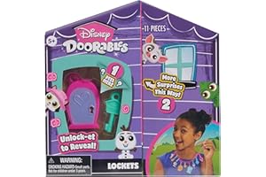 Disney Doorables Deluxe Lockets, Includes Collectible Character Charms, Mix and Max Jewelry for Kids, Kids Toys for Ages 5 Up by Just Play