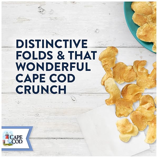 CAPE COD, KETTLE COOKED POTATO CHIPS ORIGINAL SEA SALT, 5 OUNCE