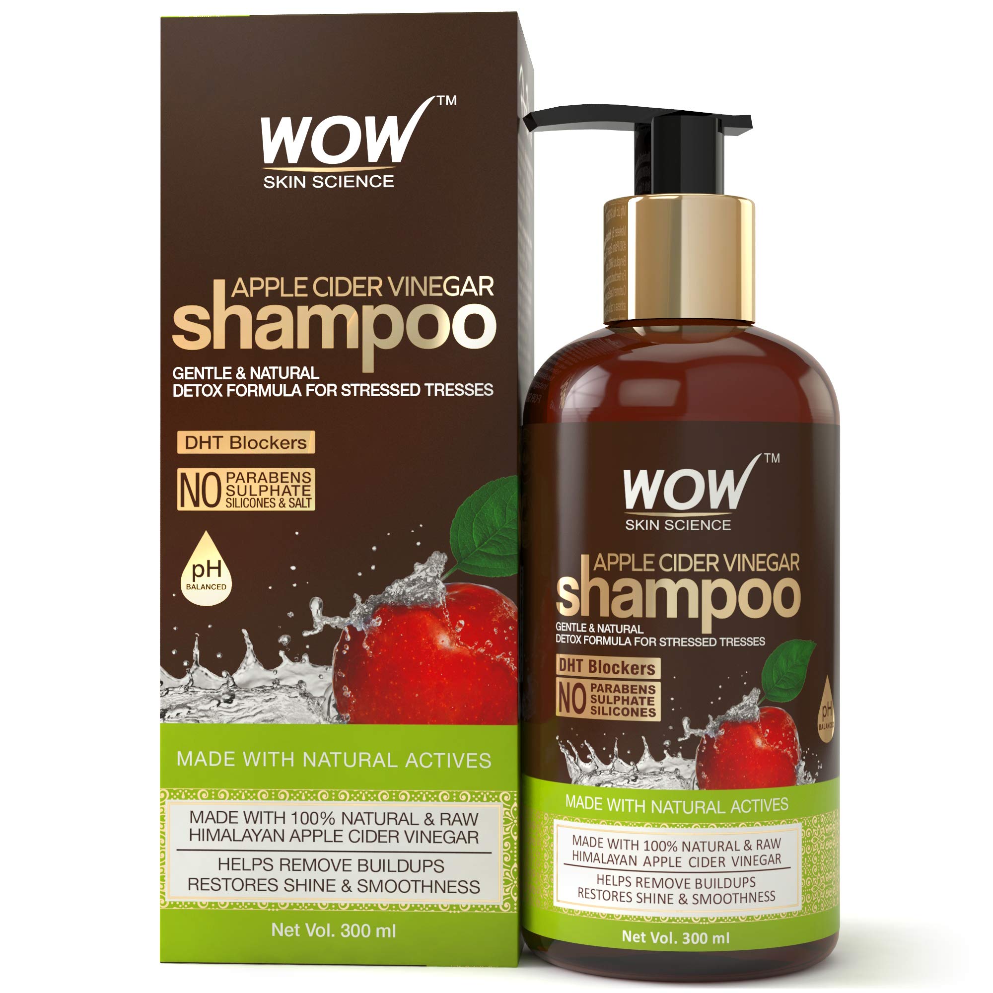 WOW Apple Cider Vinegar No Parabens & Sulphate Shampoo, 300mL Buy