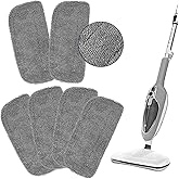 6Pack Steam Mop Replacement Pads Compatible with GorFanty Steam Mop Model GF-6610B/GF-6610, Highly Absorbent Microfiber Steam Pads Washable Reusable for Floor Cleaning