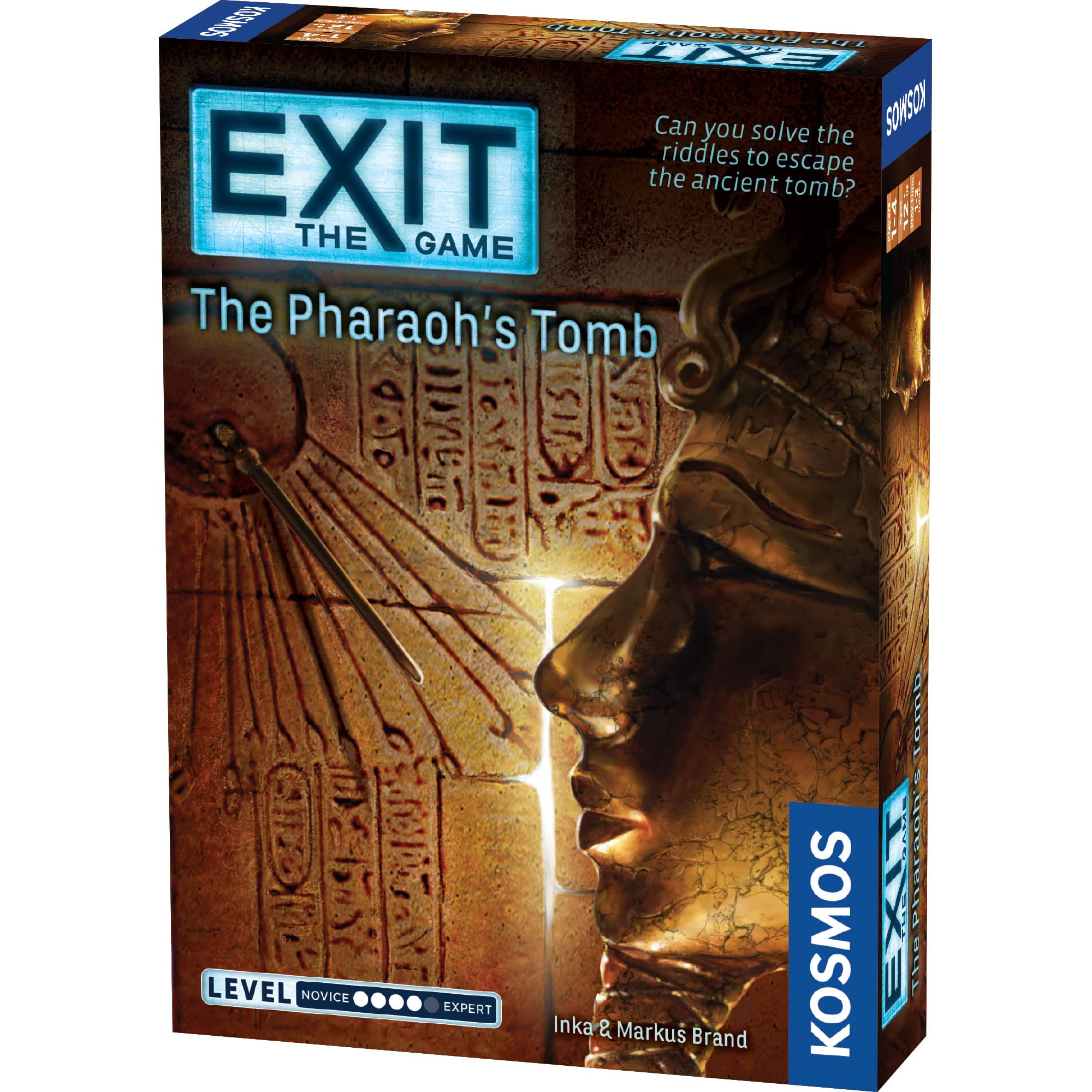 Thames & Kosmos - EXIT: The Pharaoh's Tomb - Level: 4/5 - Unique Escape Room Game - 1-4 Players - Puzzle Solving Strategy Board Games for Adults & Kids, Ages 12+ - 692698 — image 1