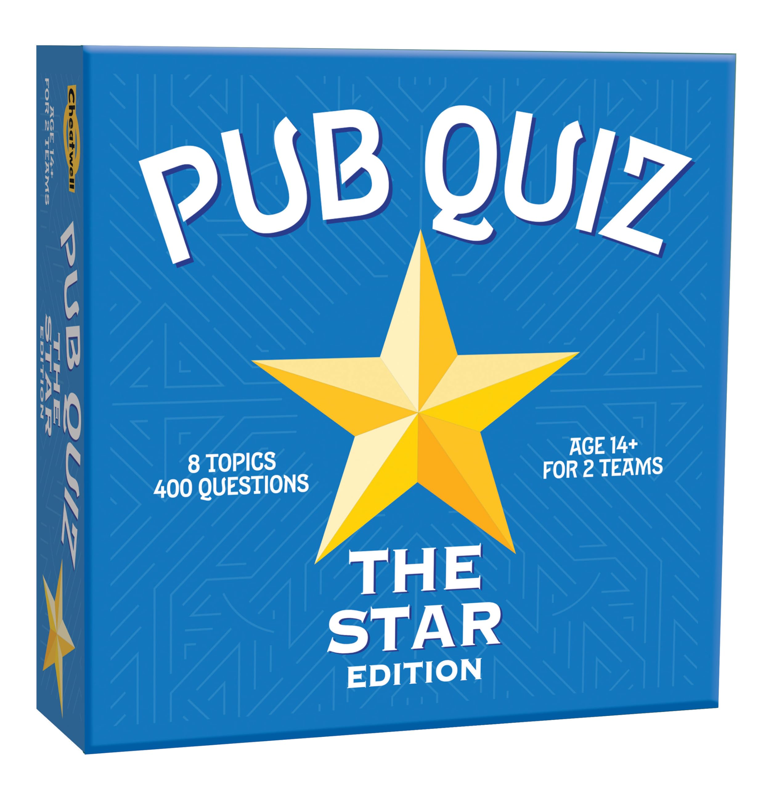 CHEATWELL GAMES The Star Pub Quiz - 400 Questions - Comes With Answer Pad & Pencils - Ages 14+, Blue and White — image 1