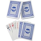 DNB 2 Deck Canasta Cards - 2 Decks Blue Playing Cards with Point Values - Includes Canasta and Hand and Foot Rules
