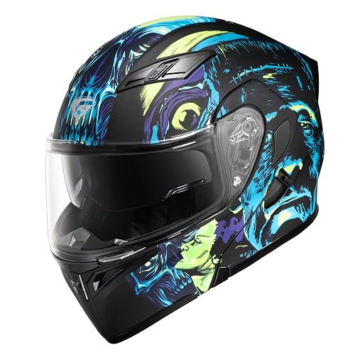 full face custom motorcycle helmet dot Daytona Retro Flames Helmet, 2XL Time-20260624 Proper name:Pacific Hand Washable Interior October 15, 2017 -
