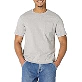 Amazon Essentials Men's Relaxed-Fit Heavyweight Cotton Pocket T-Shirt