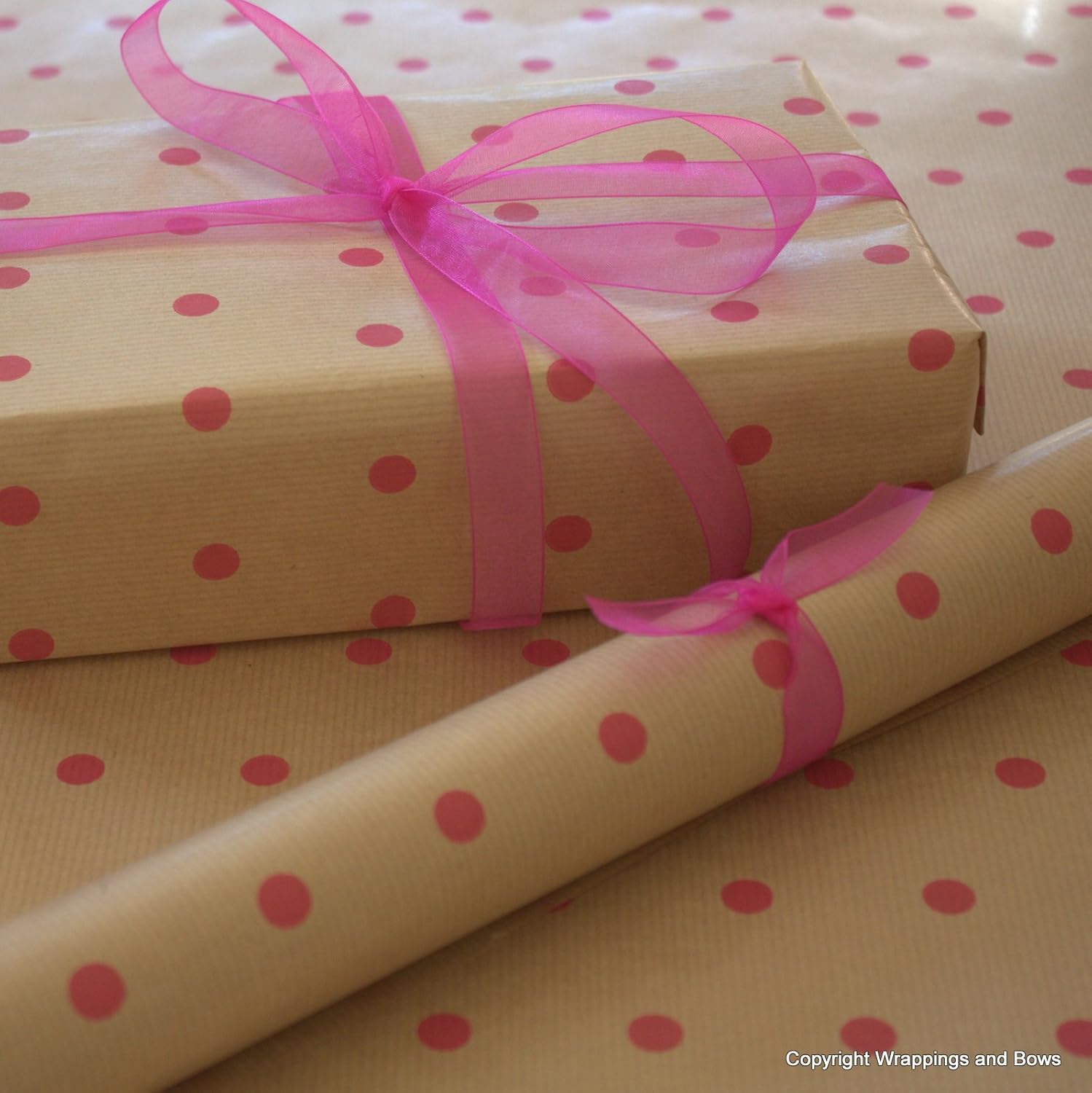 pink and brown wrapping paper