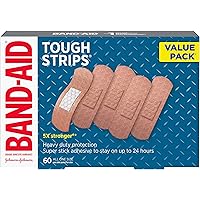 Band-Aid Brand Tough Strips Adhesive Bandages for Wound Care, Durable Protection for Minor Cuts and Scrapes, Extra Large Size