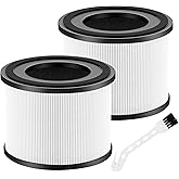 2 Pack AP-S0610L Air Filter Replacement Compatible with MOOKA AP-S0610L Air Purifier, H13 True HEPA Filter with Activated Carbon Filter for Pet Odors with Brush