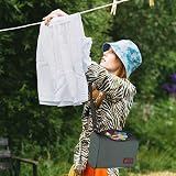 Vinsani Clothes Peg Bag Premium Zipped Waterproof Wearable Organiser Grey view 2