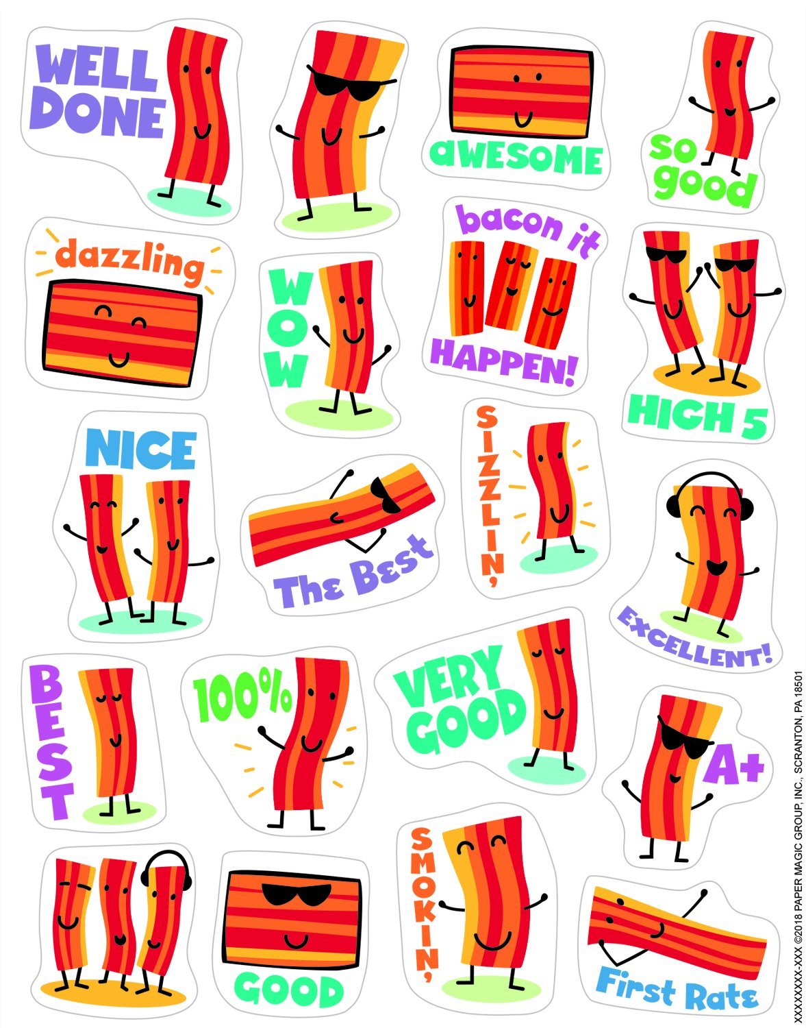 EurekaBacon Stickers - Scented