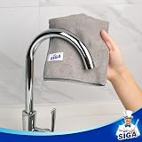 MR.SIGA Microfiber Cleaning Cloths 12 Pack 32x32 cm Grey All-Purpose view 4