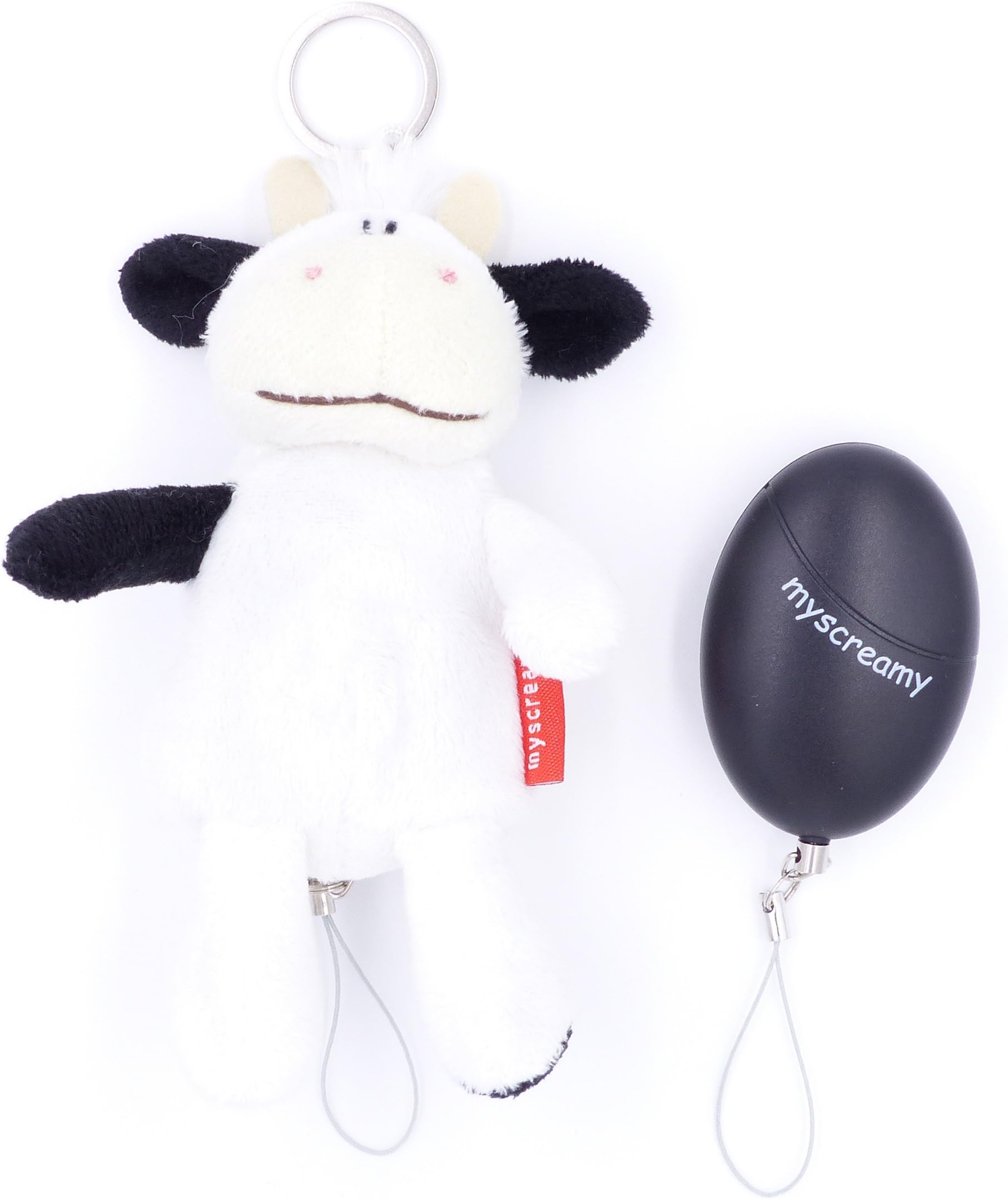 myscreamy | Guardian-Cow Keychain sand Personal Alarm | Pocket Alarm extremely loud | Panic Alarm provides help with harassment, assault | Key alarm for attention | Mini alarm