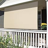 Patio Paradise Shades Roll Up Outdoor 4'Wx13.5'H