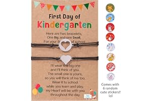 ITHMAHCO First Day Of Kindergarten Bracelet, Back To School Bracelet Mommy And Me, Back To School Gifts For Kids, First Day Of School Bracelets For Mom And Daughter, Mom And Daughter Timeless Bond Bracelets