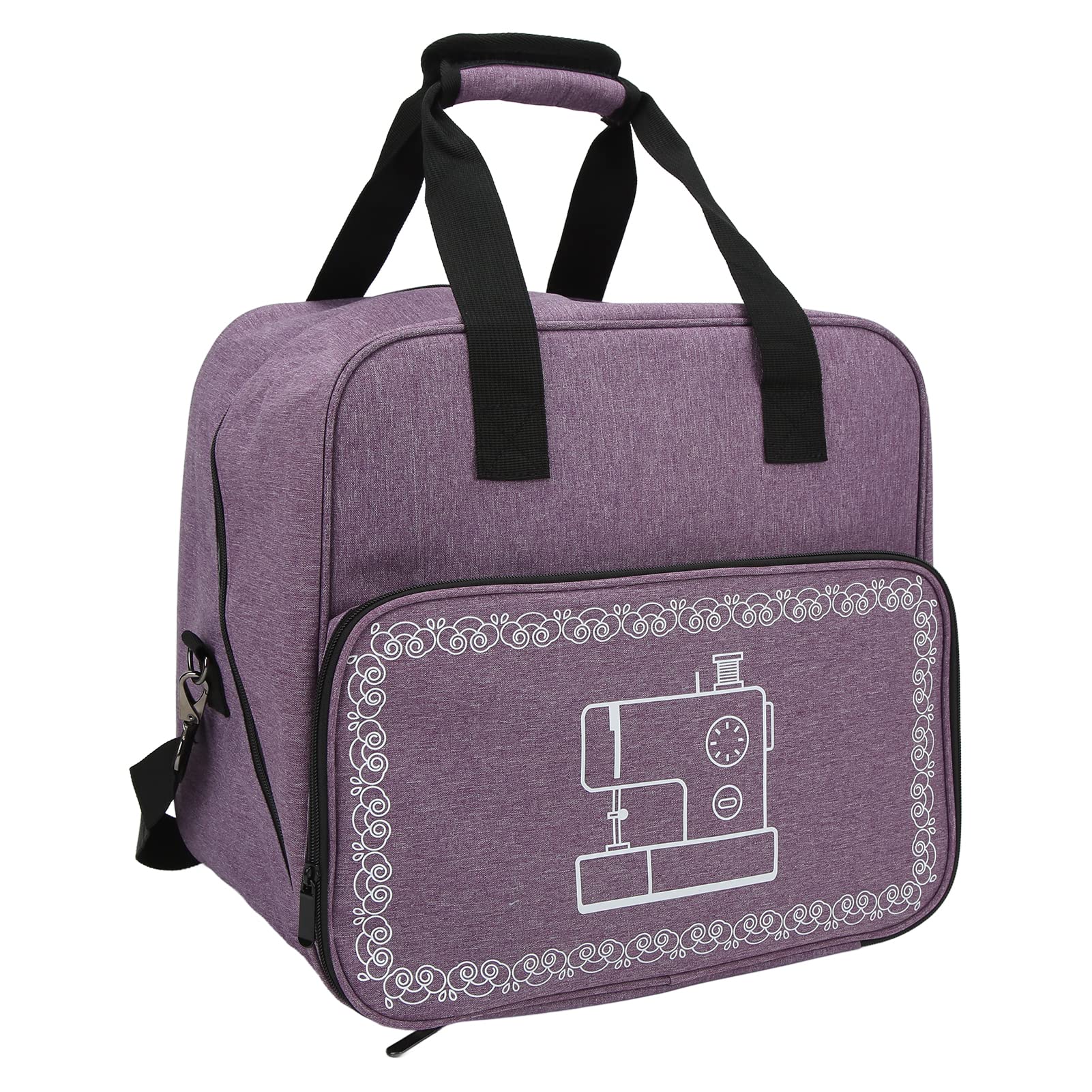 Sewing Machine Case, Multiple Pockets Design Sewing Machine Bag for Home for Travel(Purple)