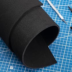 2-Pack Black Eva Foam Sheets roll, Premium eva