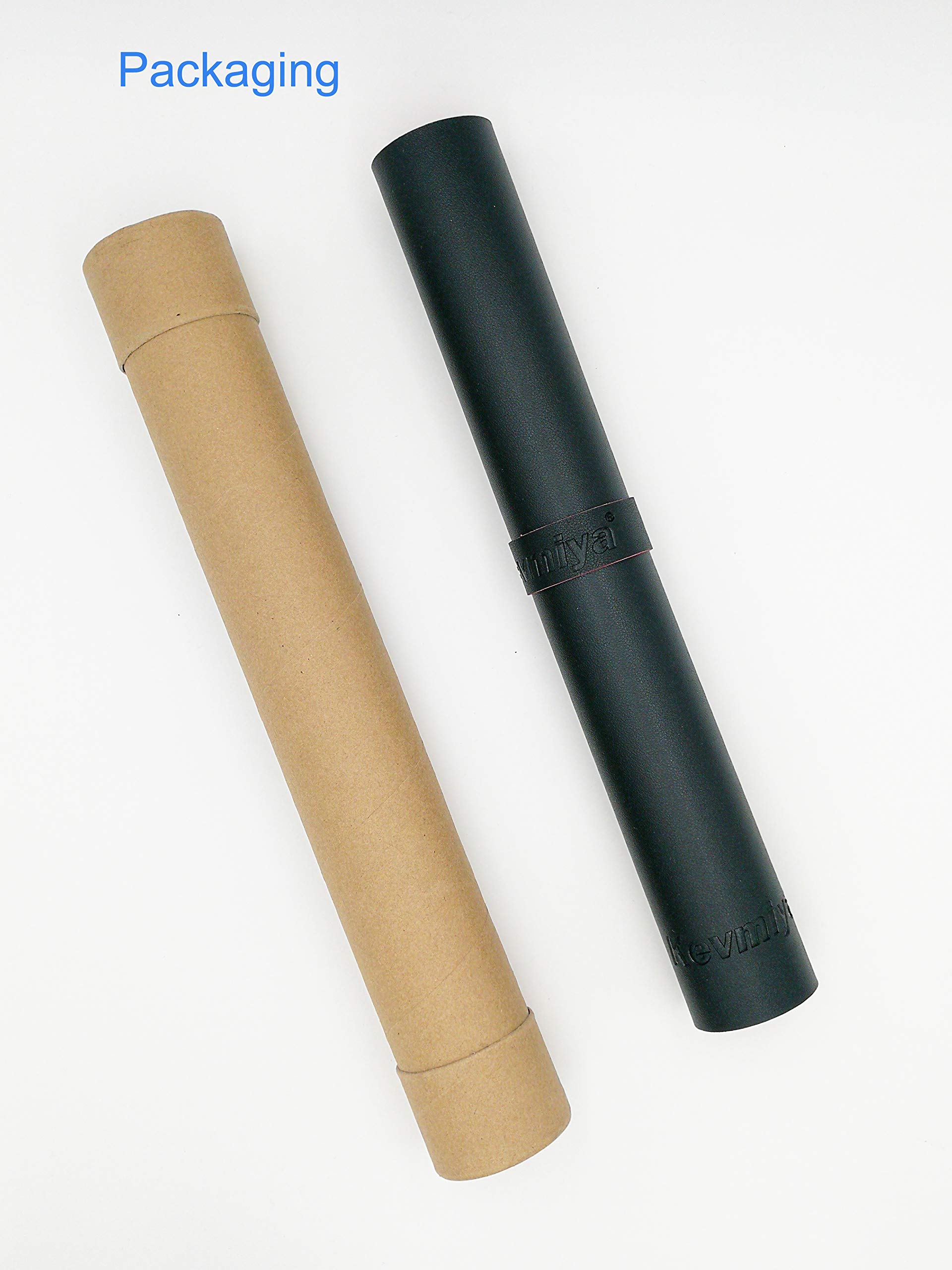 KEVMIYA Pad for Desk with Artificial Leather Material, 31.5X15.74X0.08in, Perfect mat for Home Laptop and Office Desk Working, Waterproof and Rectangular with Fillet, Double Sided (Black+Red)