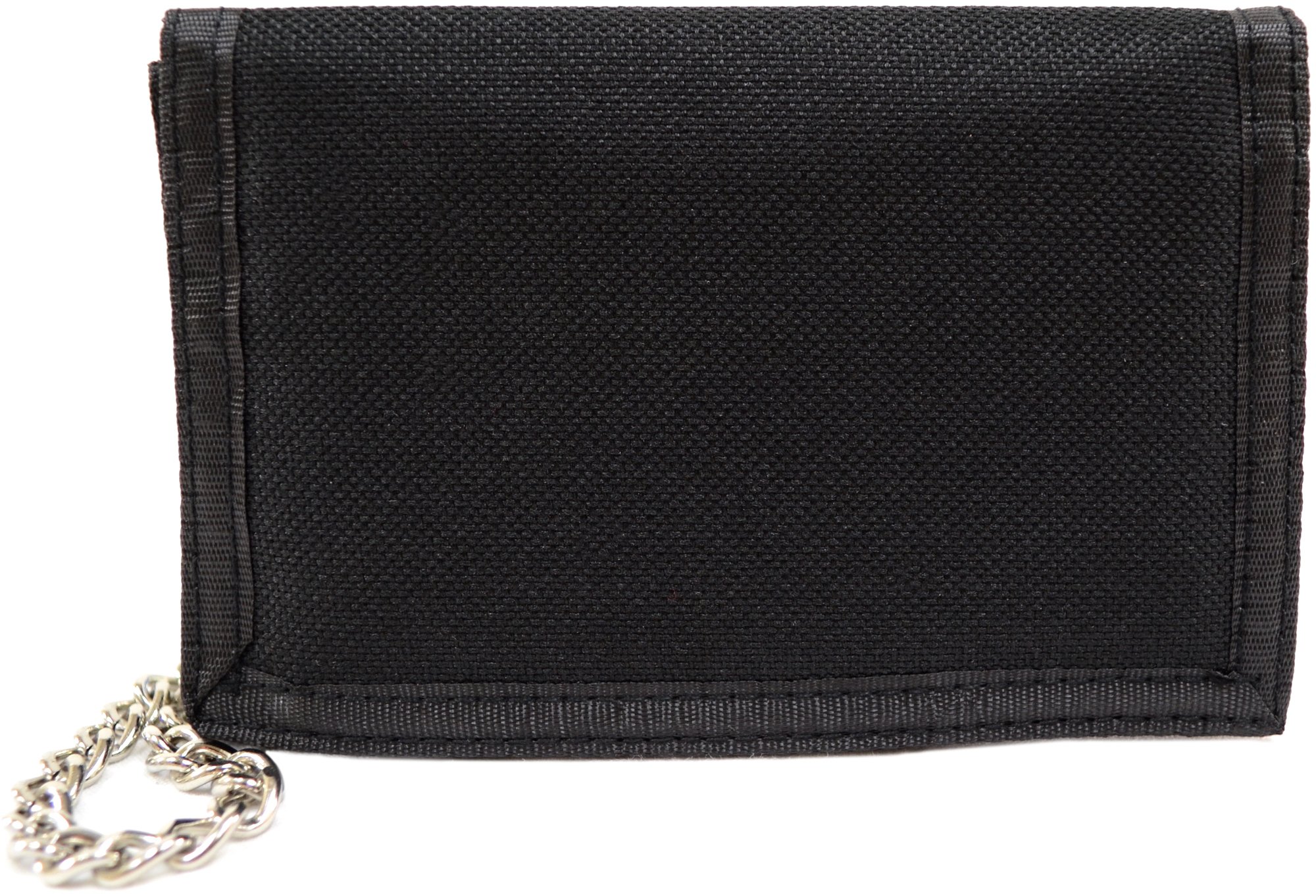 Mens/Boys/Childrens Canvas Style Ripper Wallet with Key Chain - Black