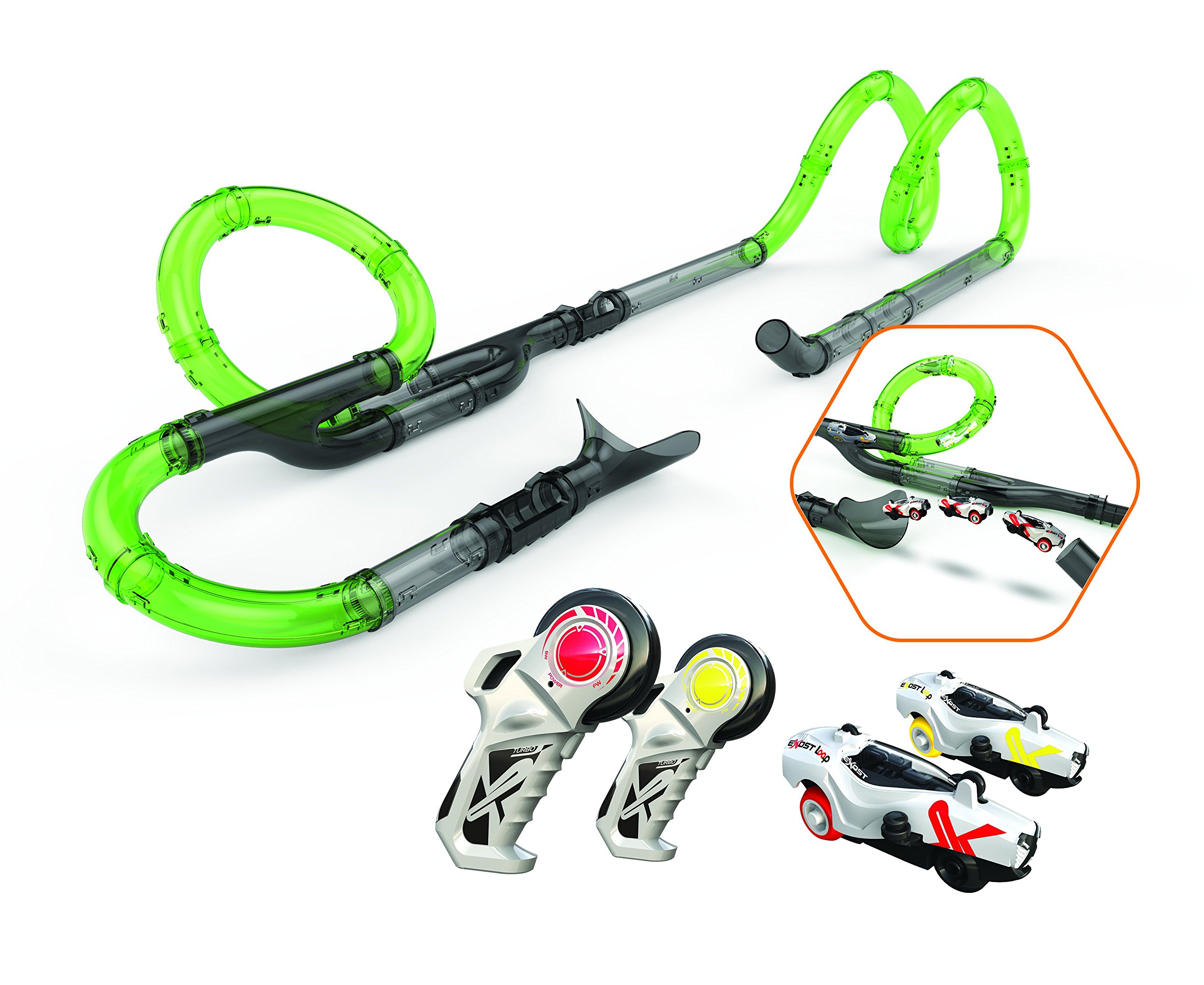 Silverlit Exost Loop - Infinite Racing Set - XXL Tubes to Assemble - Loopings and Large Jump Included