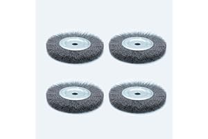 Eco Walker 6inch Bench Wire Wheel Brush Set for Rust, Burr, Paint, and Corrosion Removal (4)