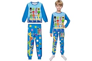 MARCOBEY Boys Girls Tshirts and Pants 2Pcs Sets Kids Music Game Tee Pants Sets for 5-12Y Adventure Casual Child Clothes