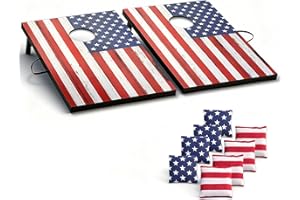 SPORT BEATS Cornhole Board Set Cornhole Games for Adults Portable Choose Regulation or Tailgate Size