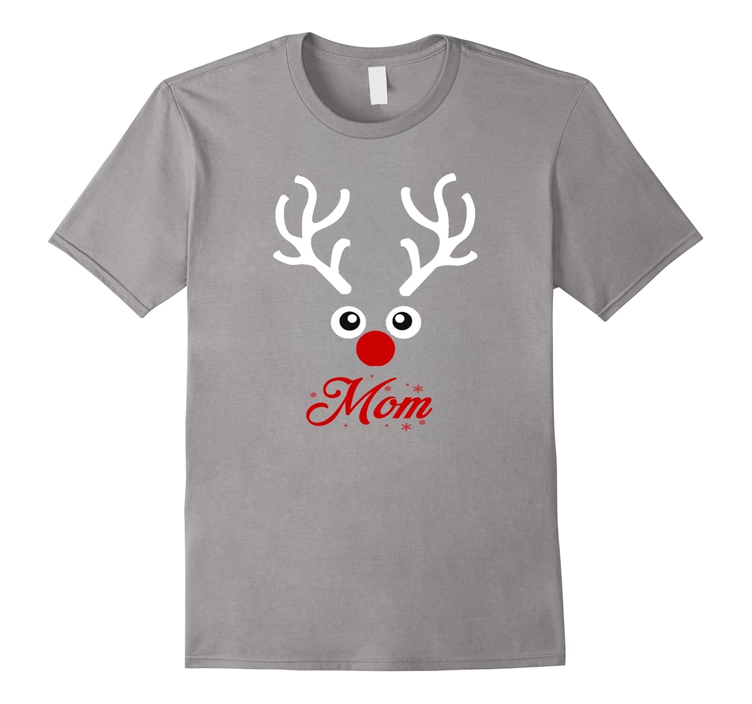 Christmas Reindeer Family Matching Pajamas T-Shirt-Rose