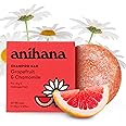 ANIHANA Shampoo Bar for Dry Damaged Safe For Color Treated Hair Moisturizing Hydrating Healthy Looking Hair Paraben Free Grapefruit and Chamomile 2.29 oz