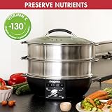 Magimix Multifunctional Electric Food Steamer 12.2L 2 Tiers Digital Display view 4