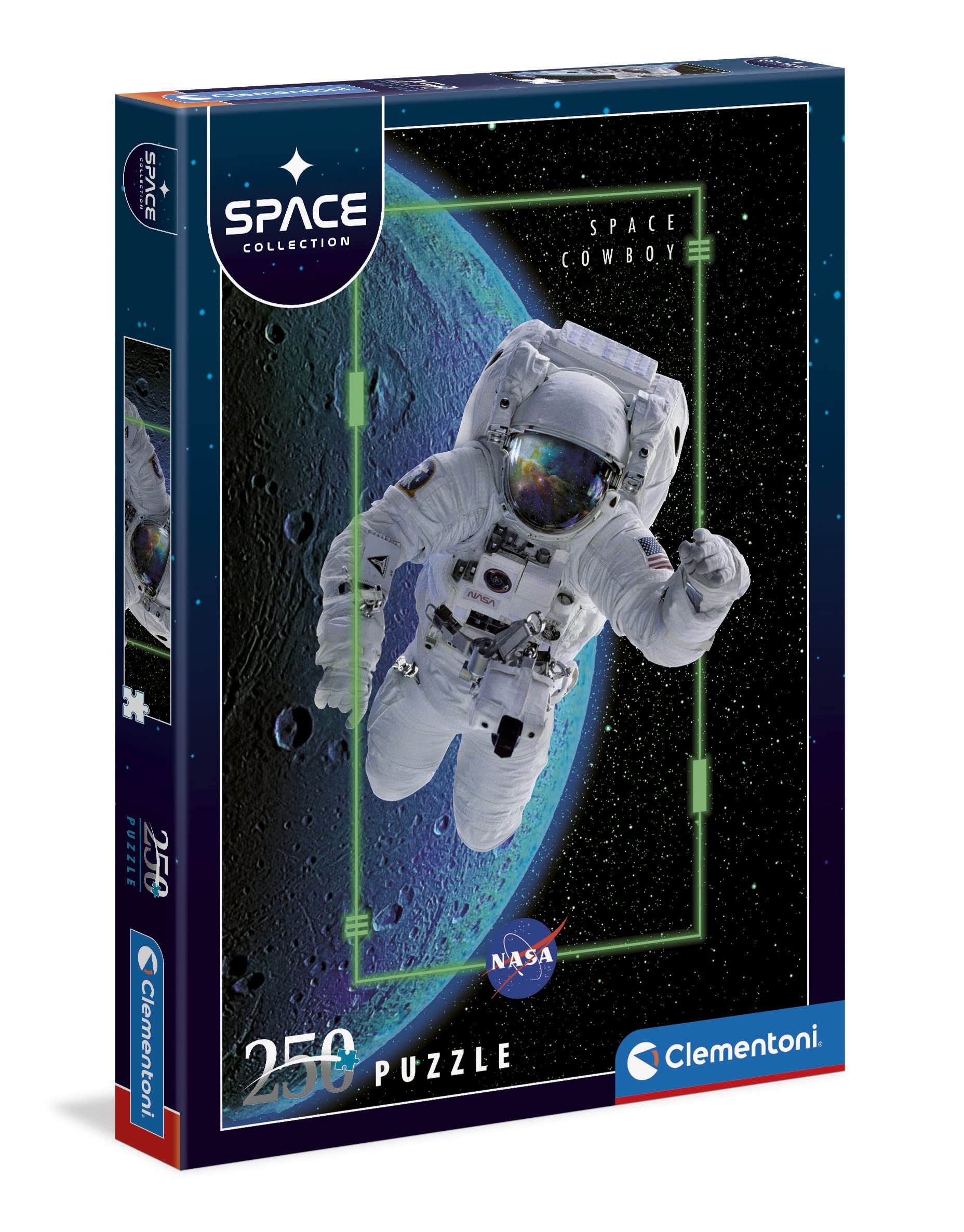 Clementoni - 29354 - Puzzle Space Collection - Space cowboy - 250 pieces - jigsaw puzzles for kids age 7, puzzle space - space theme - Made in Italy