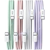 LISEN 60W USB C to USB C, 4 Pack [3.3ft+3.3ft+6.6ft+6.6ft], Braid Type C Cable Fast Charge for iPhone 17 pro, Samsung Galaxy 