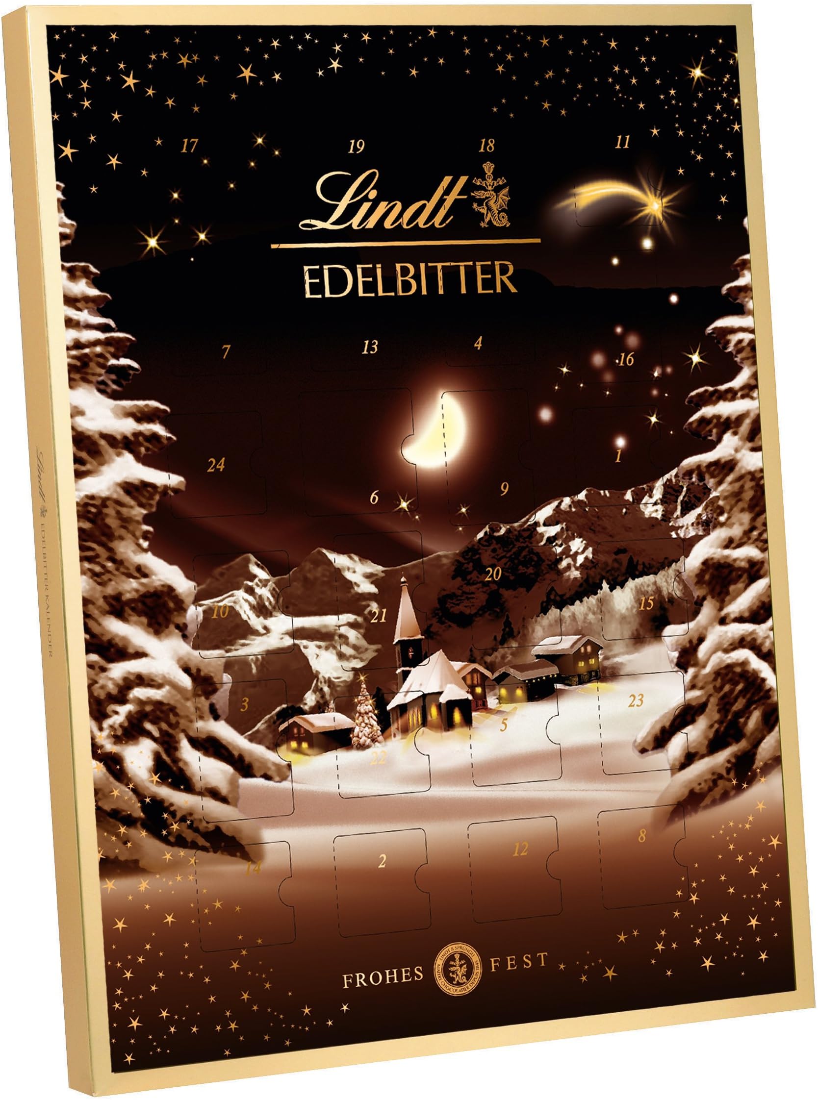 1x Lindt Dark Advent Calendar 2019 250g