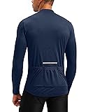Men's Cycling Jersey Moisture Wicking Long Sleeve