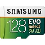 SAMSUNG: EVO Select 128GB MicroSDXC UHS-I U3 100MB/s Full HD & 4K UHD Memory Card with Adapter (MB-ME128HA)